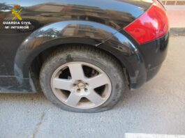 La Guardia Civil detiene a un vecino de San Vicente del Raspeig por presuntamente pinchar las ruedas de 14 vehículos