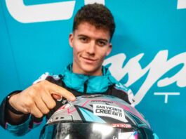 Dani Holgado lucirá en su casco el lema ‘San Vicente del Raspeig cree en ti’ durante el Gran Premio Moto 2 de Valencia este fin de semana
