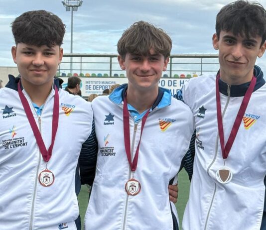 Xavi, Álvaro y Rubén medalla de bronce con la Selección Valenciana en el Campeonato de España Autonómico Sub18 de Hockey Hierba