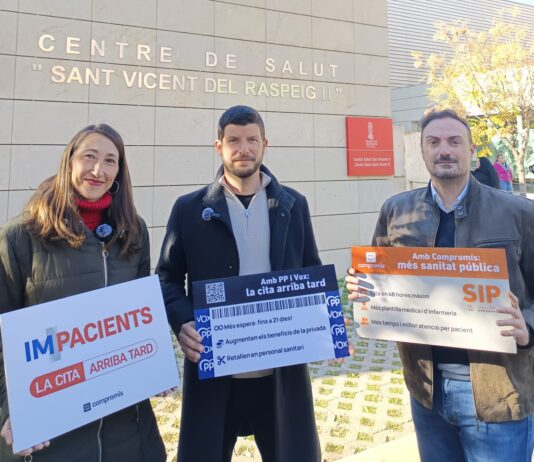 Compromís presenta la campaña IM-PACIENTS en Sant Vicent