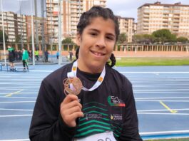 Medalla de bronce en lanzamientos largos autonómicos