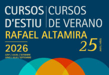 Los Cursos de Verano Rafael Altamira de la Universidad de Alicante celebran su 25 aniversario con un nuevo modelo de coorganización y la incorporación de nuevos colaboradores