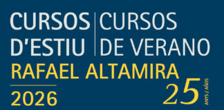 Los Cursos de Verano Rafael Altamira de la Universidad de Alicante celebran su 25 aniversario con un nuevo modelo de coorganización y la incorporación de nuevos colaboradores