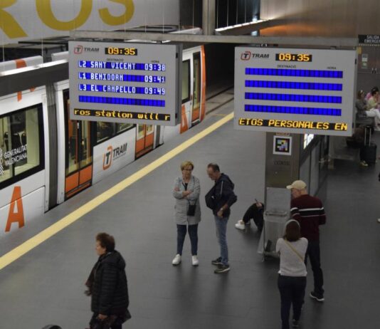TRAM d´Alacant facilitó la movilidad de 1,6 millones de usuarios en abril