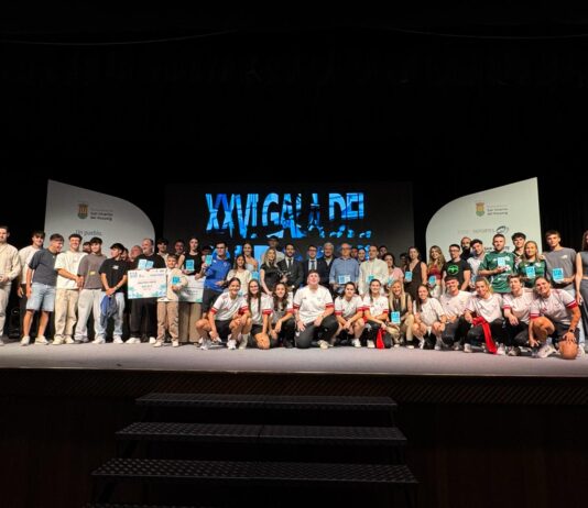 San Vicente celebra el esfuerzo y los éxitos de sus atletas en la XXVI Gala del Deporte