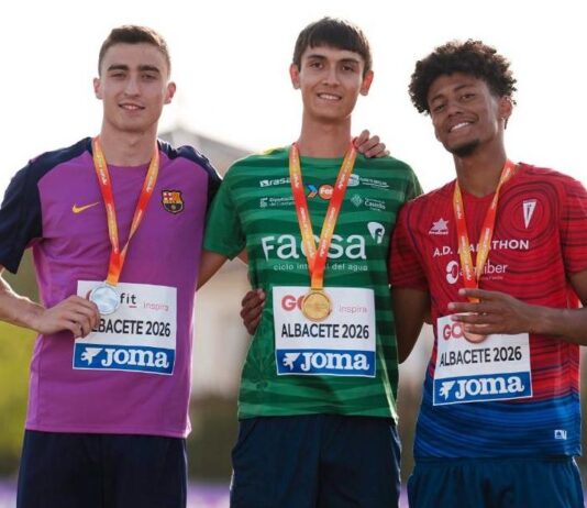 Nicolás Clemente, campeón de España sub20 de salto de altura