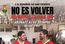 El C.D. Español lanza su campaña de abonos con un guiño a su historia y al comercio local de San Vicente