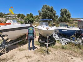 La Guardia Civil destapa un entramado de vehículos robados y recupera un coche, una embarcación y un remolque en San Vicente del Raspeig