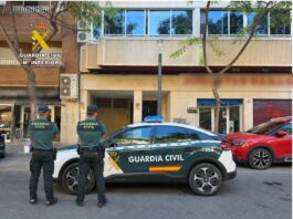 La Guardia Civil participa en el auxilio de un hombre de 77 años en San Vicente del Raspeig